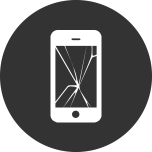 Ícono de pantalla rota